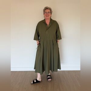 Labo Art Green Cotton Dress